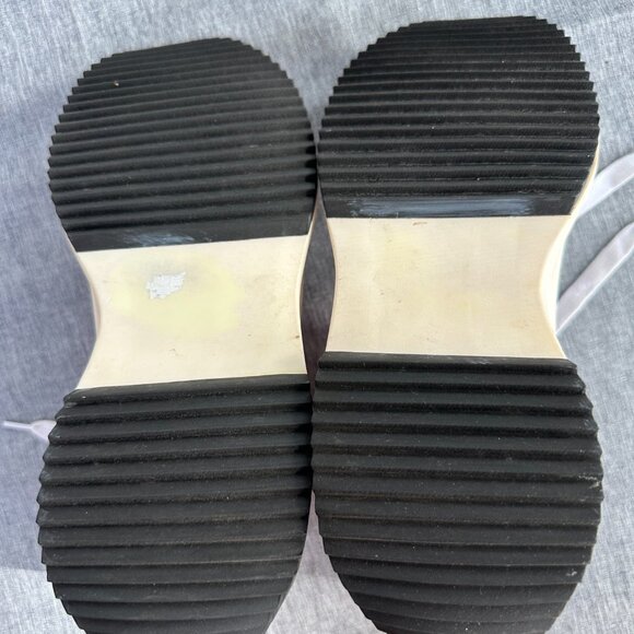 Steve Madden Sz 10 Womens SHARK high top platform sneakers, black studded - Picture 8 of 10